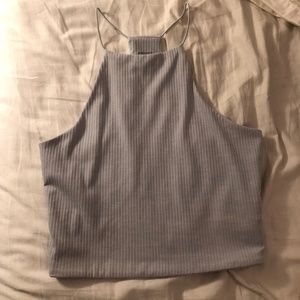 Pacsun Me to We Baby Blue Halter Tank Top